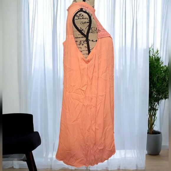 As U Wish Orange and Pink Embellished Midi Sundress SIZE 1X - Picture 3 of 5